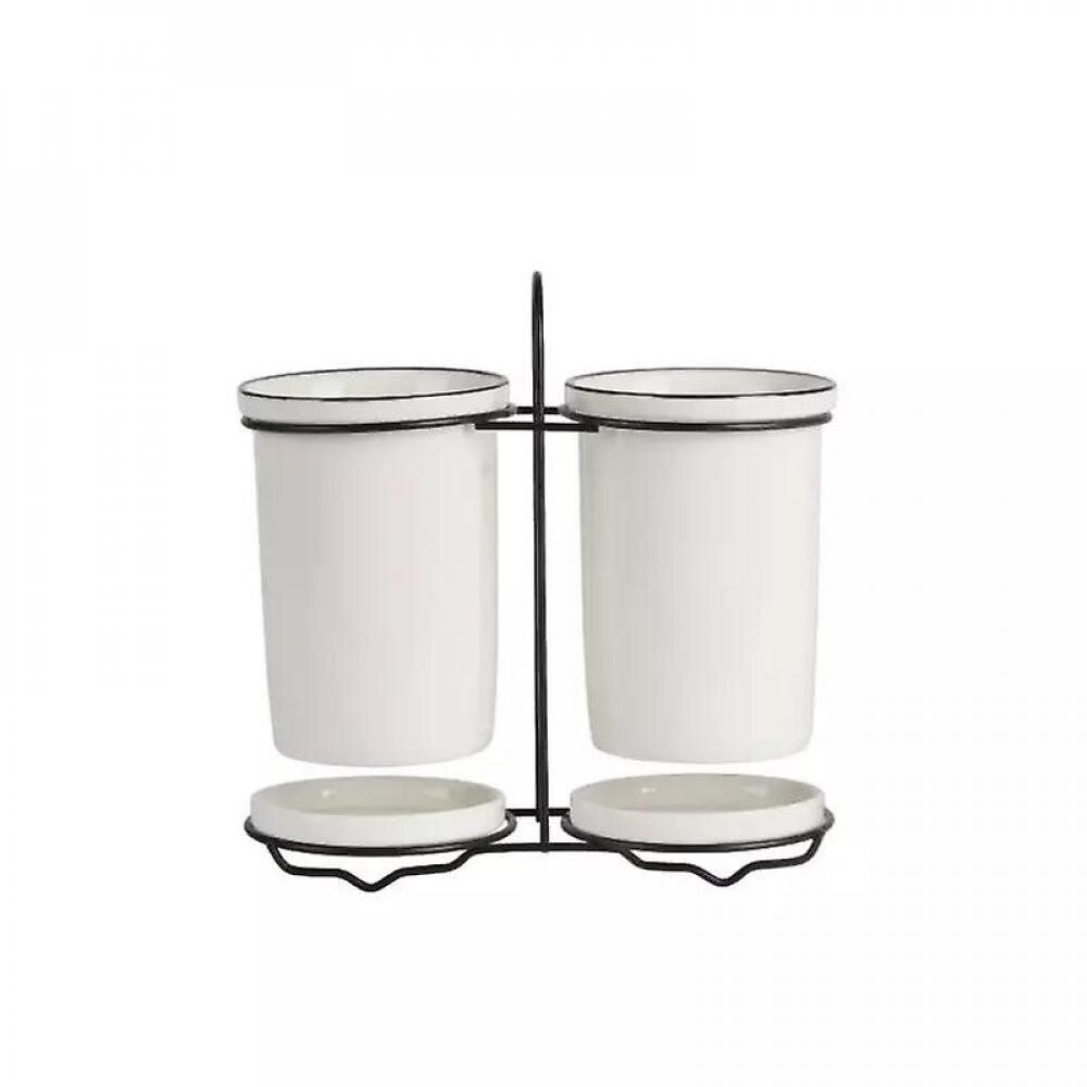 Creative Tableware Ceramics Storage Tube Household Box Shelf Kitchen Storage|bottles,jars Boxes